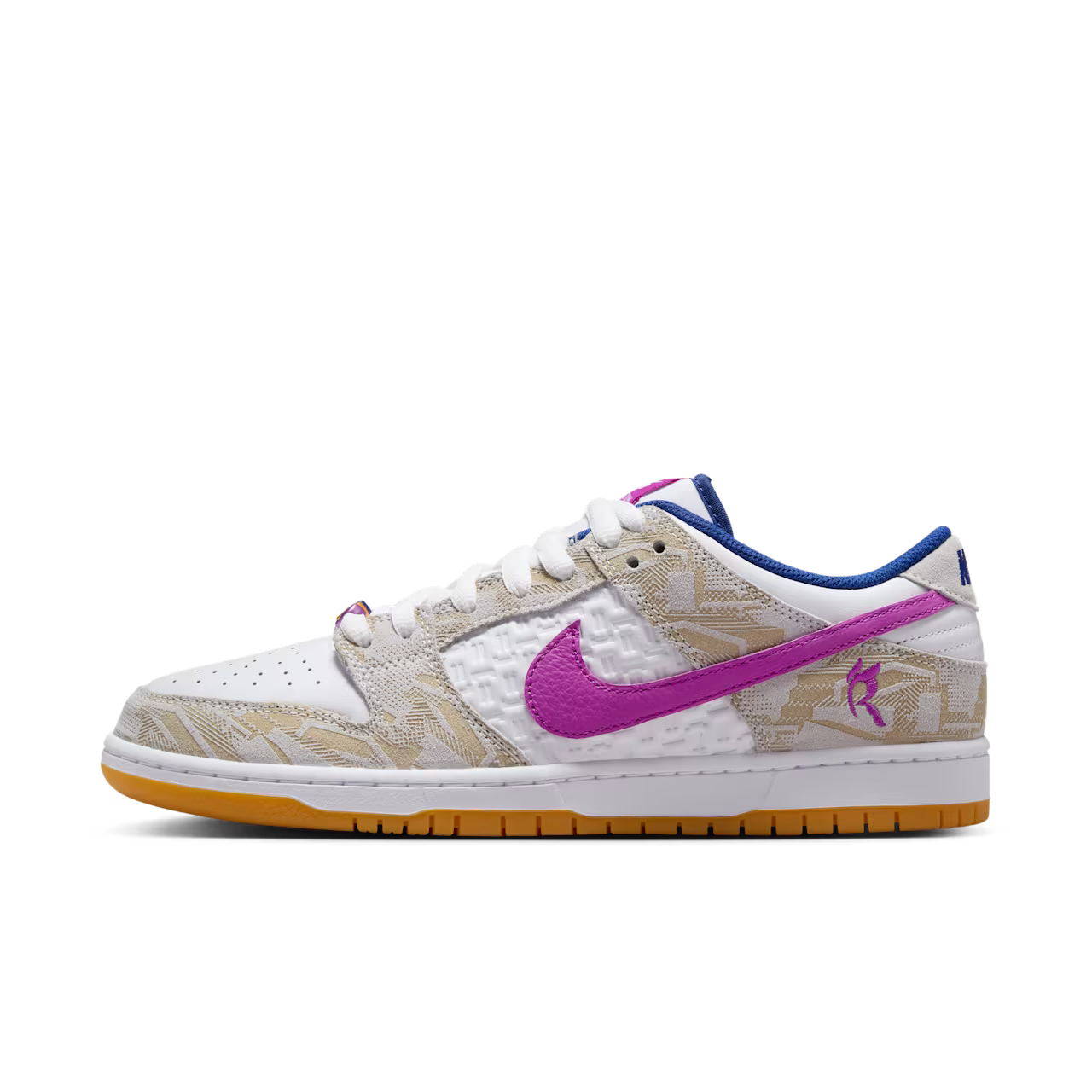 Nike SB Dunk Low 'Rayssa Leal' - Pure Platinum/Deep Royal Blue-Vivid Purple - FZ5251-001