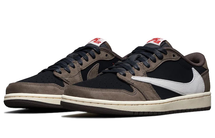 Travis Scott x Air Jordan 1 Retro Low OG 'Mocha' - Black/Sail-Dark Mocha - CQ4277-001