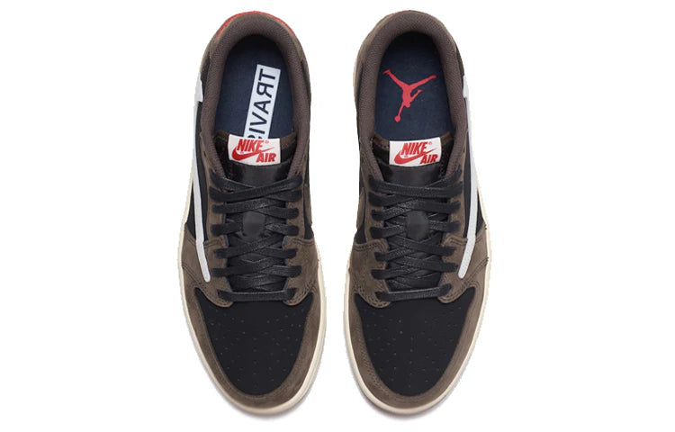 Travis Scott x Air Jordan 1 Retro Low OG 'Mocha' - Black/Sail-Dark Mocha - CQ4277-001