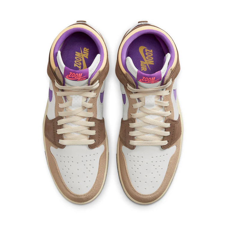 Air Jordan 1 High Zoom Comfort 2 - Palomino/Wild Berry Men’s High-Top Sneakers