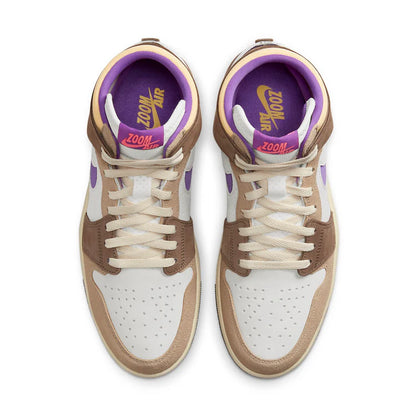 Air Jordan 1 High Zoom Comfort 2 - Palomino/Wild Berry Men’s High-Top Sneakers