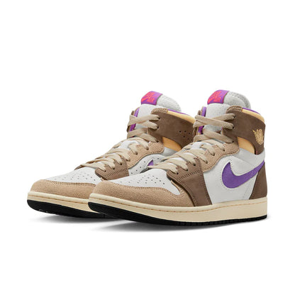Air Jordan 1 High Zoom Comfort 2 - Palomino/Wild Berry Men’s High-Top Sneakers