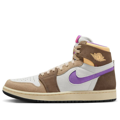 Air Jordan 1 High Zoom Comfort 2 - Palomino/Wild Berry Men’s High-Top Sneakers
