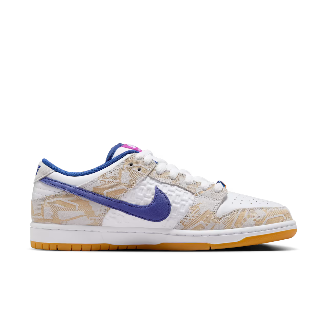 Nike SB Dunk Low 'Rayssa Leal' - Pure Platinum/Deep Royal Blue-Vivid Purple - FZ5251-001