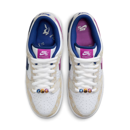 Nike SB Dunk Low 'Rayssa Leal' - Pure Platinum/Deep Royal Blue-Vivid Purple - FZ5251-001